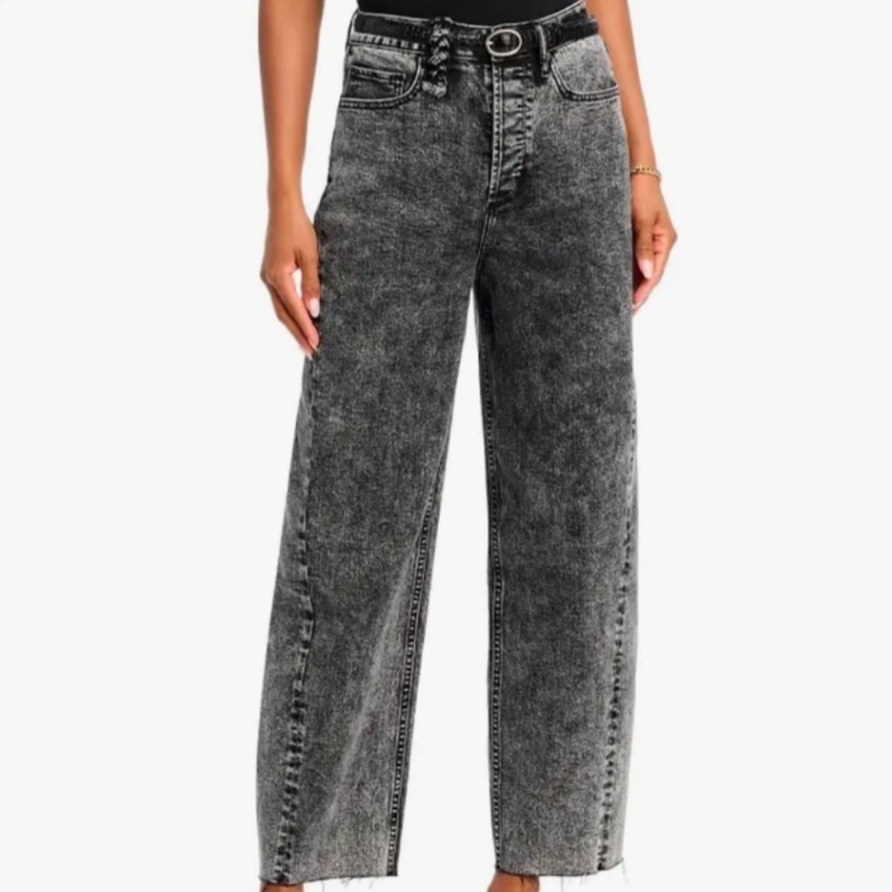 AQUA 31 Barrel Jeans Dark Acid Wash Bloomingdale’s